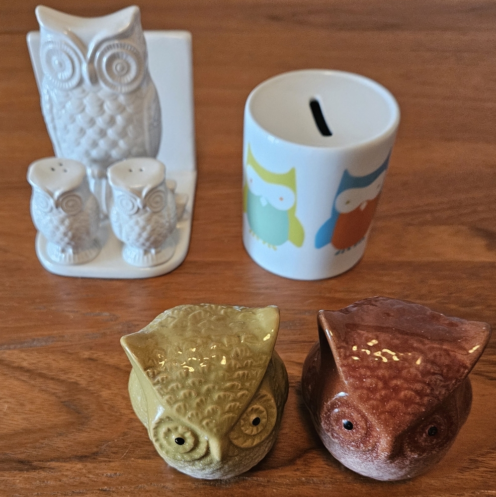 OWL Lot Home Decor (EUC)